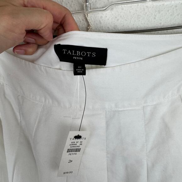 NWT Talbots Embroidered Cotton Skirt - Picture 3 of 5